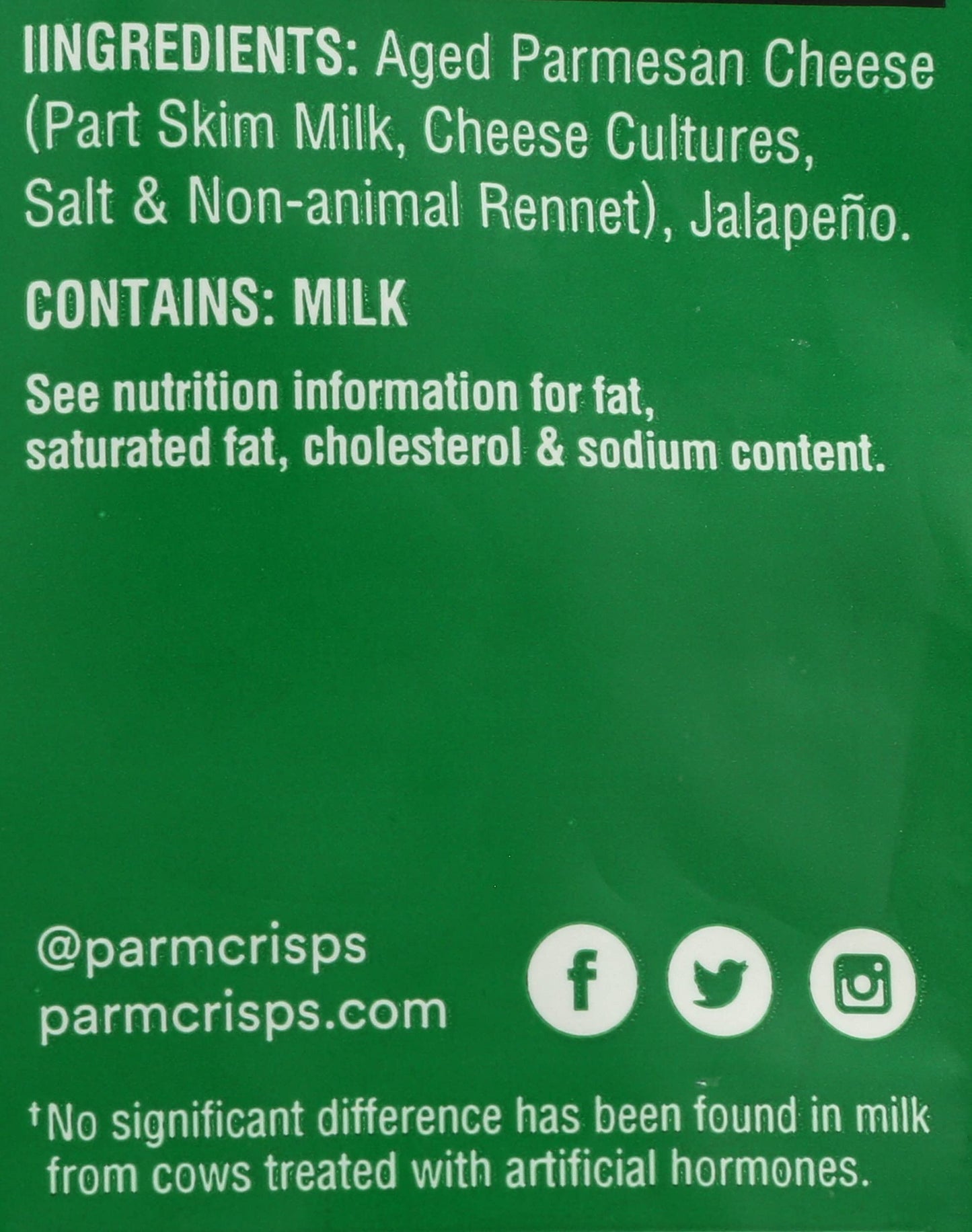 Parmcrisps Jalapeno Cheese Crisps, 1.75 Ounce Bag, Gluten-Free, Low-Carb Snack