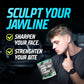 GYMGUM Jawline Gum Ultra Hard Chewing Gum | No Calories, No Sugar, No Artificial Sweeteners | Keto Friendly Mewing Gum for Jawli