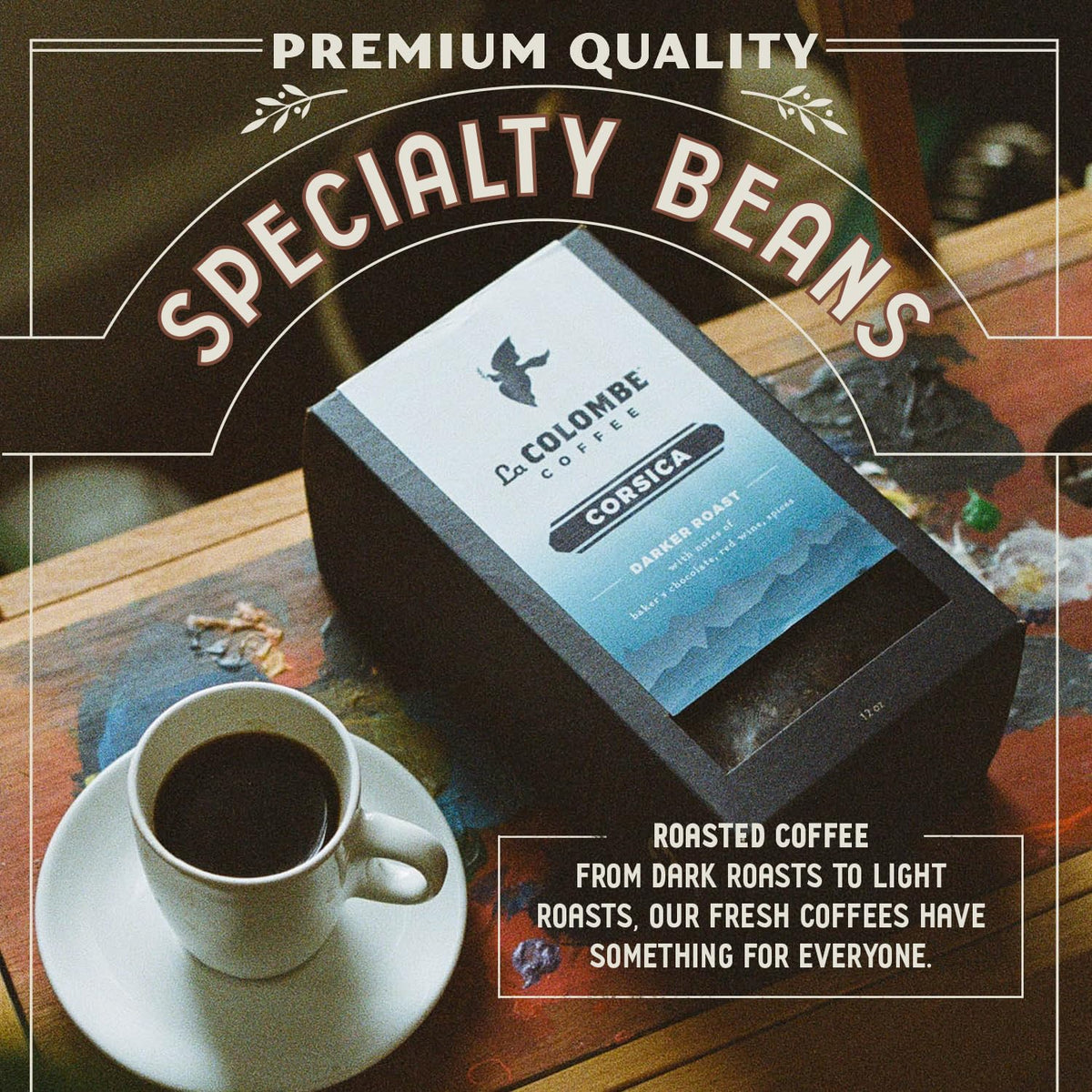 La Colombe Corsica Whole Bean Coffee Full Bodied Medium Specialty Roasted Coffee, 5Lb Bag