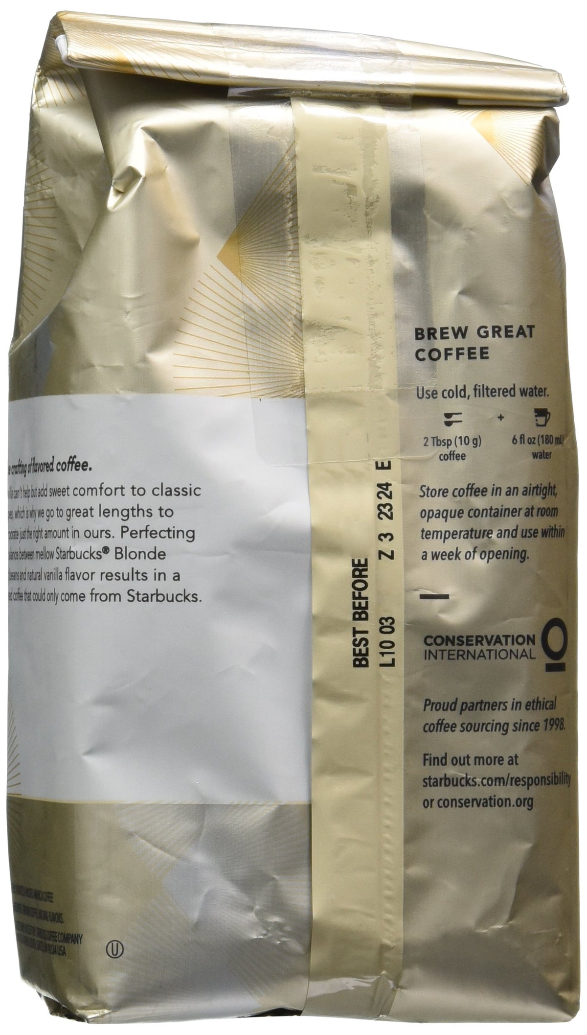 Starbucks Natural Fusions Vanilla Ground Coffee, 11 Ounce (Pack Of 2)