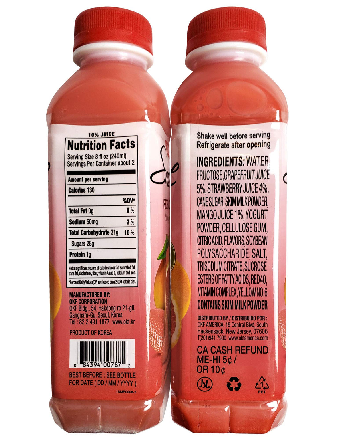 OKF Smoothie Multi Vitamin Drink, 12 Pack of 16.9 Fl Oz (5 Flavor Variety)