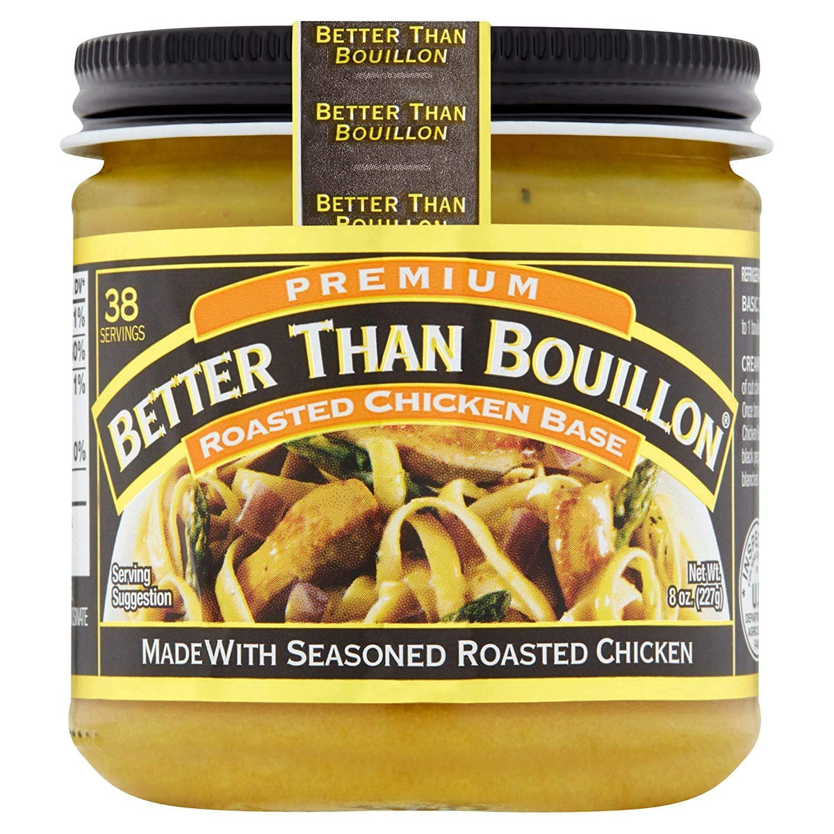 Better Than Bouillon Roasted Chicken Base, 8 Ounce Jar, Pack of 6, Blendable Flavor Enhancer