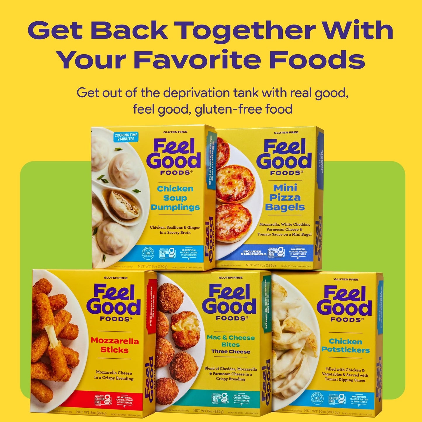 Feel Good Foods Vegetable Potstickers 10oz Frozen Dumplings with Tamari Dipping Sauce, Gluten Free