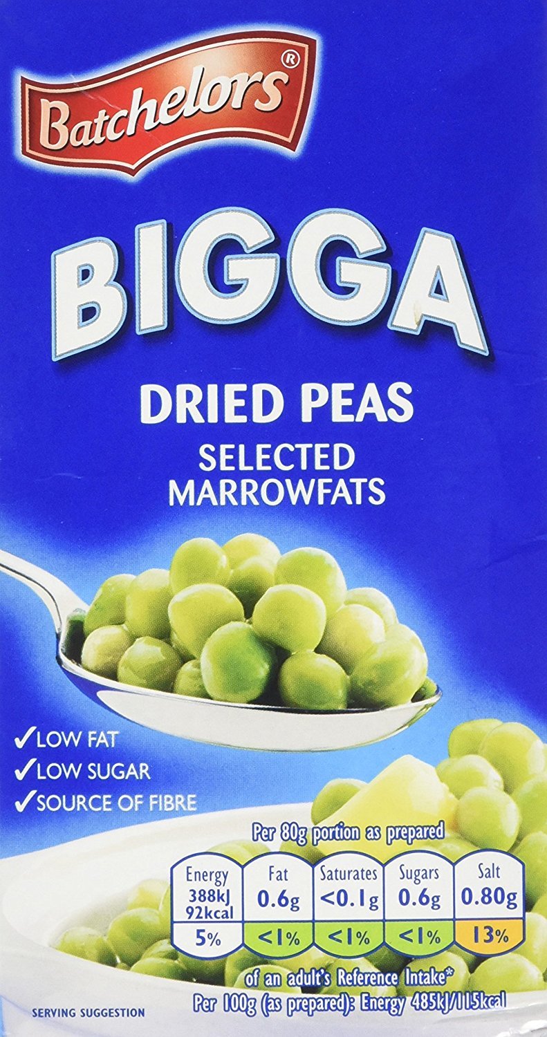 Batchelors Bigga Dried Peas - 250g (8.8 Ounce) - Model 100097612