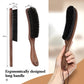 Bfwood Clothes Brush - Boar Bristle Lint Brush For Suits, Cashmere, Wool, Velvet, Suede And Pet Hair - Large Black Walnut Wood H