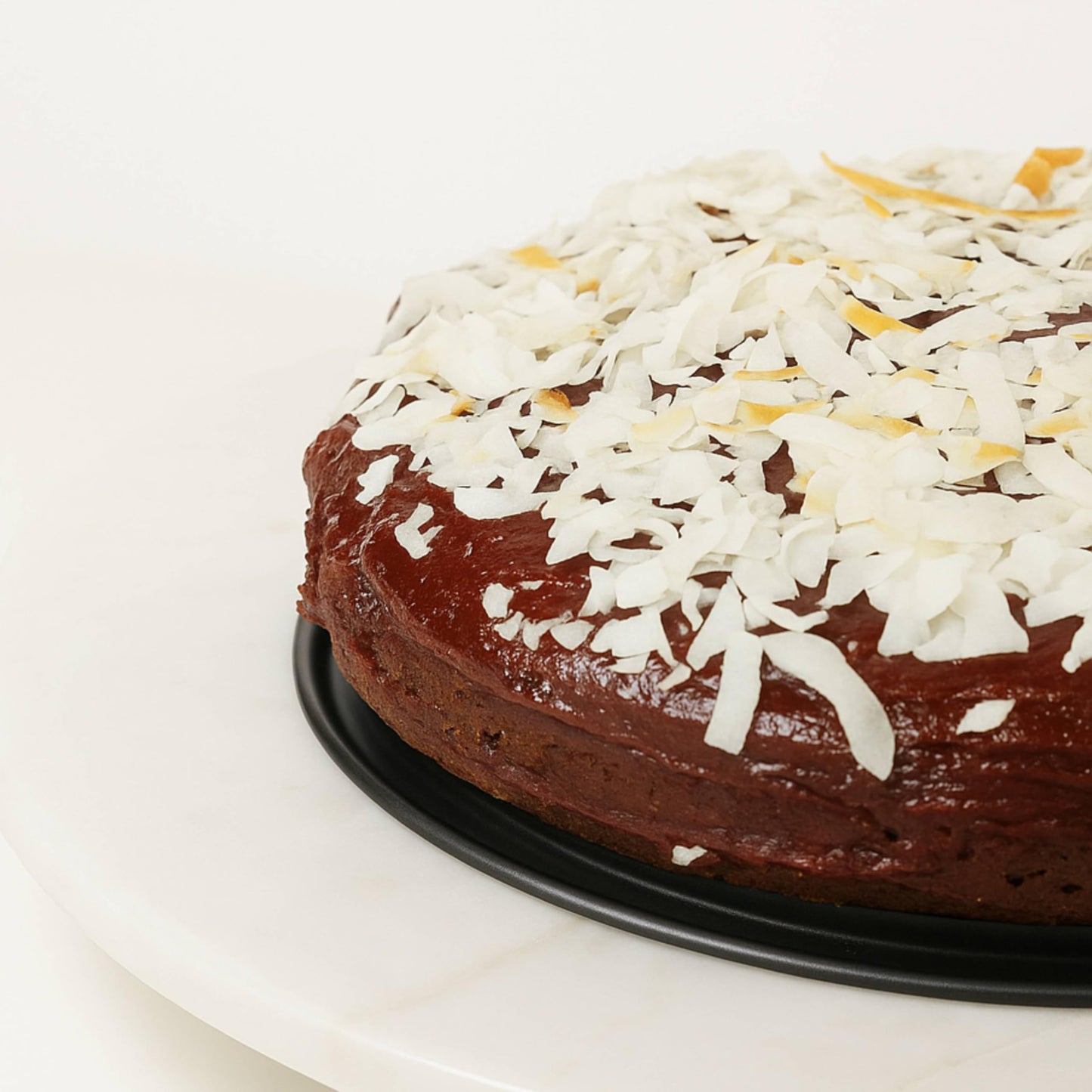 Andy Anand Elegant Sugar-Free 9 Raspberry Chocolate Truffle Coconut Cake, Handcrafted For Creamy Perfection, Ideal Gift - 2.8 Lbs