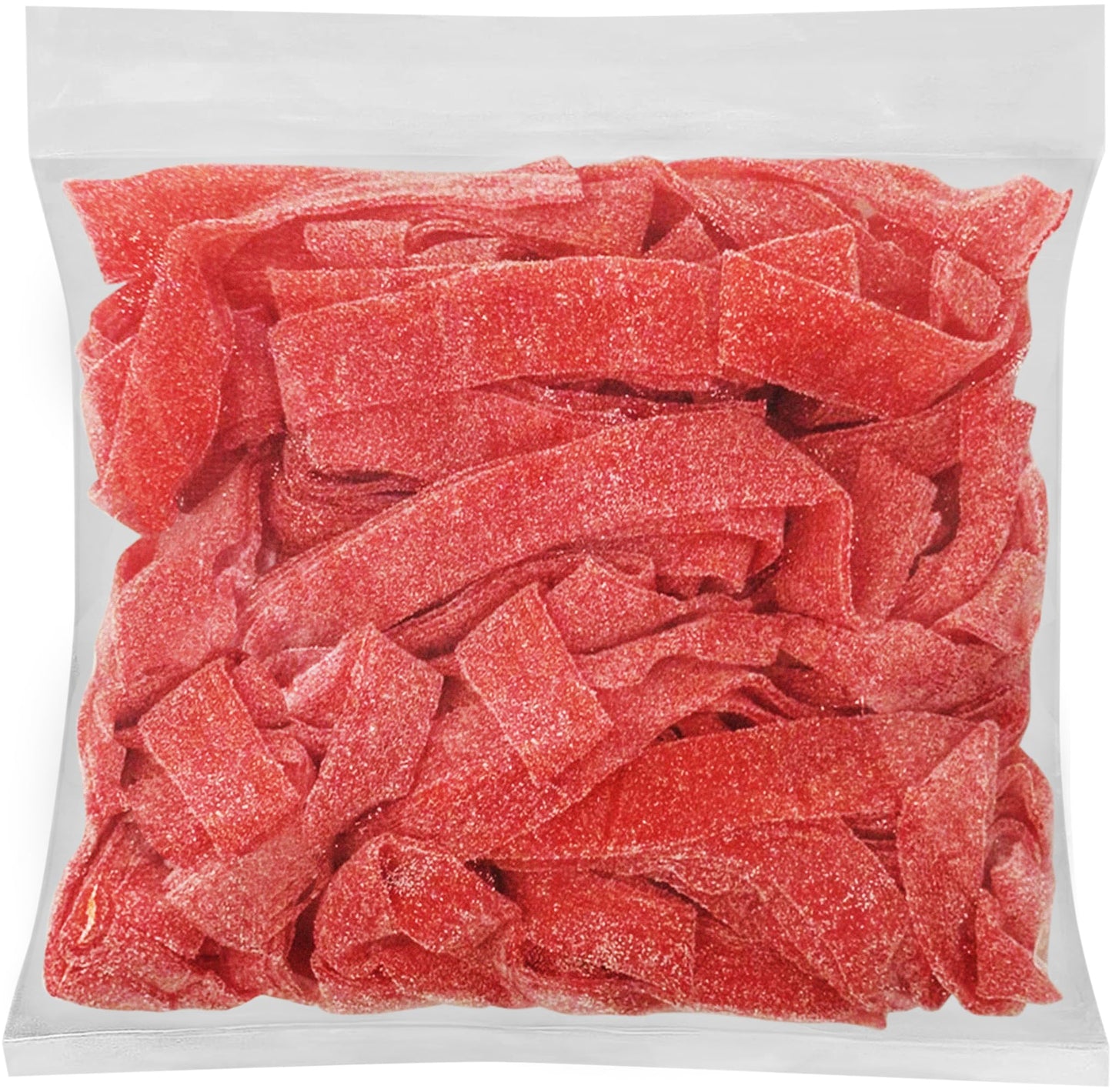 By The Cup Sour Power Strawberry Sour Belts, 1 Lb Bulk Bag