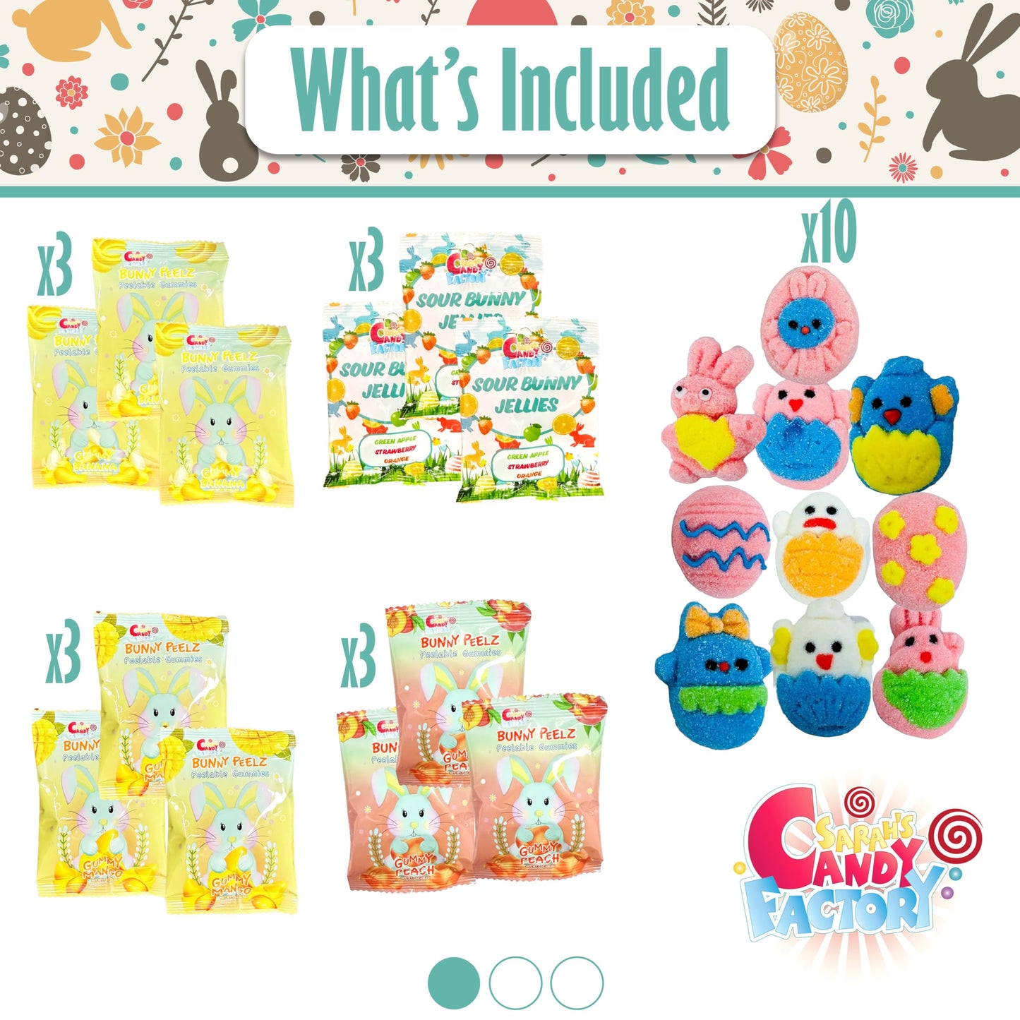 Easter Snack Box (106 Count) Filled With Candy, Treats And Bunny, Great Package For Family, Friends, Kids, Boys And Girls