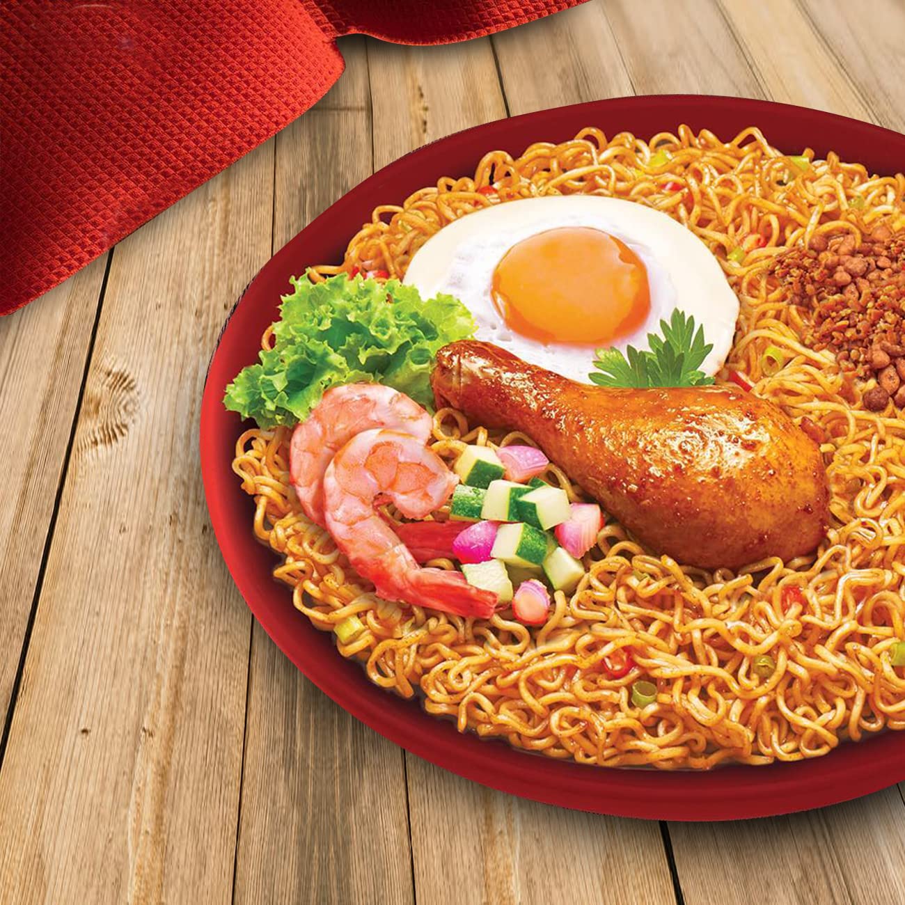 Mi Sedaap Mi Goreng, Fried Noodle, Halal Certified, (Original, Pack of 30)