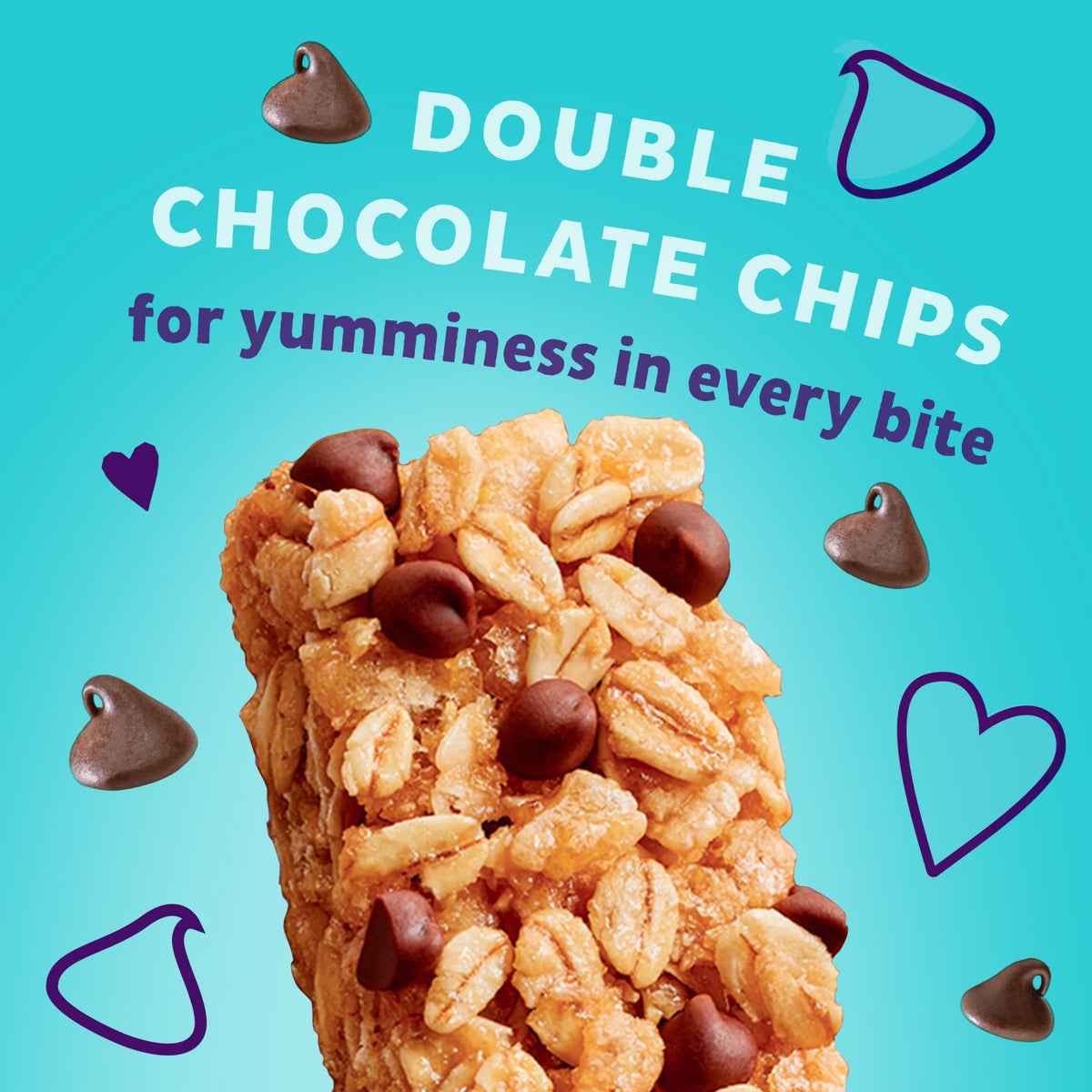 Annie'S Gluten Free Chewy Granola Bar, Double Chocolate Chip, 11.76 Oz, 12 Bars