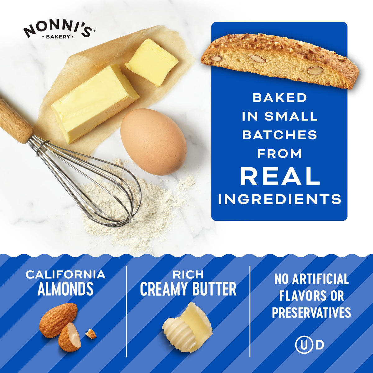 Nonni'S Originali Almond Biscotti Italian Cookies - 6 Boxes Biscotti Individually Wrapped Cookies - Italian Biscotti Cookies Bak