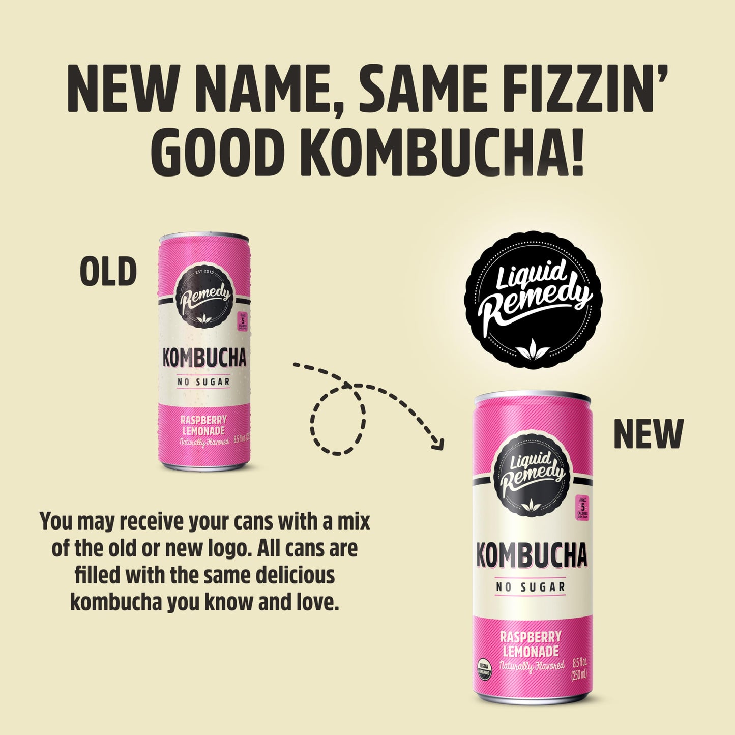 Remedy Kombucha Organic Drink - Sugar Free, Keto, Vegan - Raspberry Lemonade - 8.5 Fl Oz Can, 12-Pack