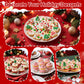 Edible Christmas Sprinkles for Cake Decorating,130gWhite and Blue Snowflake,White Candy Cane,Red Silver Pearls,Christmas Trees,S
