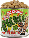 KICKIN Spicy Peanuts - Hot Peanuts Spicy - Hot Peanuts Challenge - 12oz - Spicy Nuts Flavoured with Pickle Peanuts - Ultimate Sp
