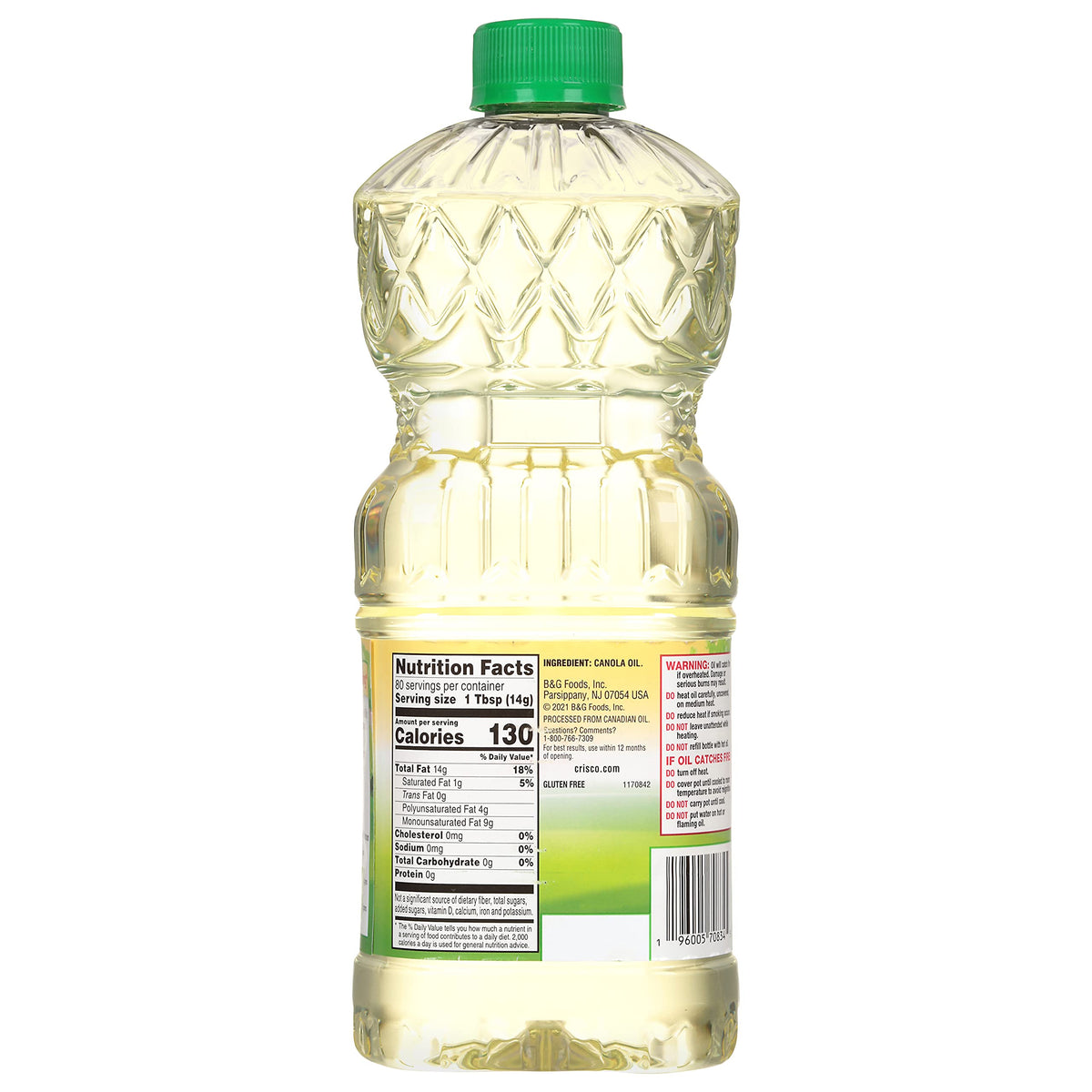 Crisco Pure Canola Oil, 40 Fluid Ounce