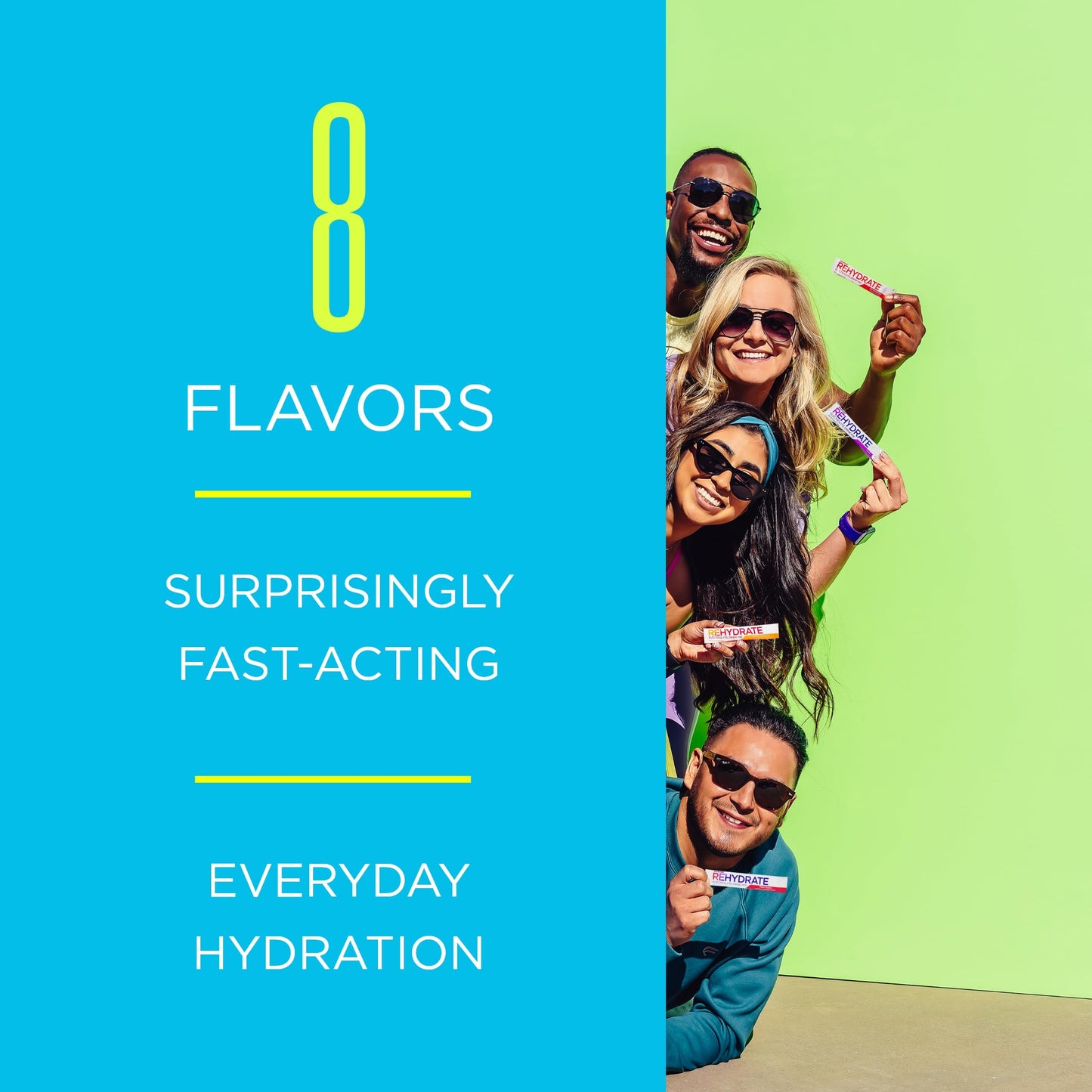AdvoCare Rehydrate Electrolyte Drink Mix - Hydration Drink with Sodium & Potassium - Berry Lemon Ice, 12.7 oz