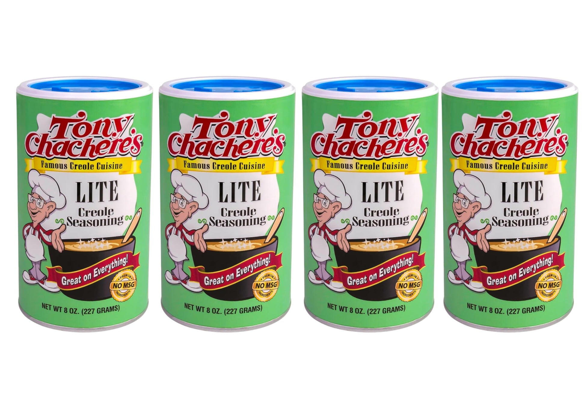 Tony Chachere Seasoning Blends, Lite Salt Creole, 4 Count