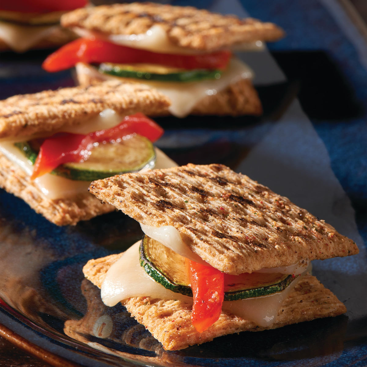 Triscuit Fire Roasted Tomato & Olive Oil Whole Grain Wheat Crackers, Lunch Snacks, Snack Crackers, 8.5 oz