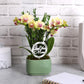 Green Circle Growers 4 Yellow Orchid Duo in Sage Green Pot with Love You Mom and Preserved Green, Live Indoor Plants, House Plan
