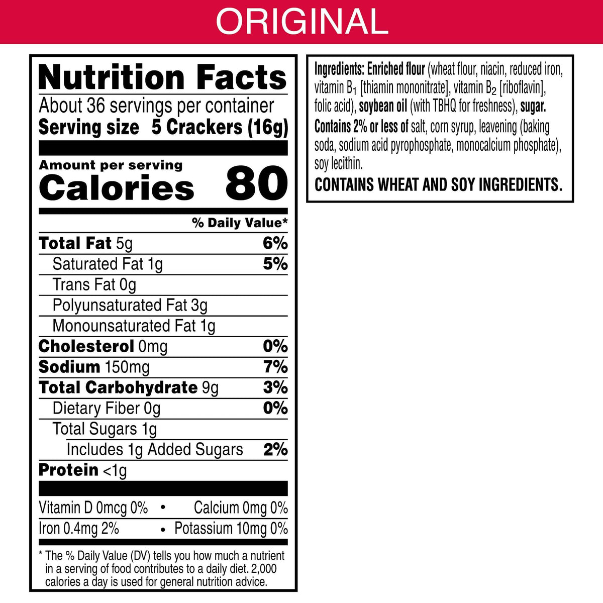 Town House Crackers, Oven Baked, Lunch Snacks, Family Size, Original (6 Boxes)