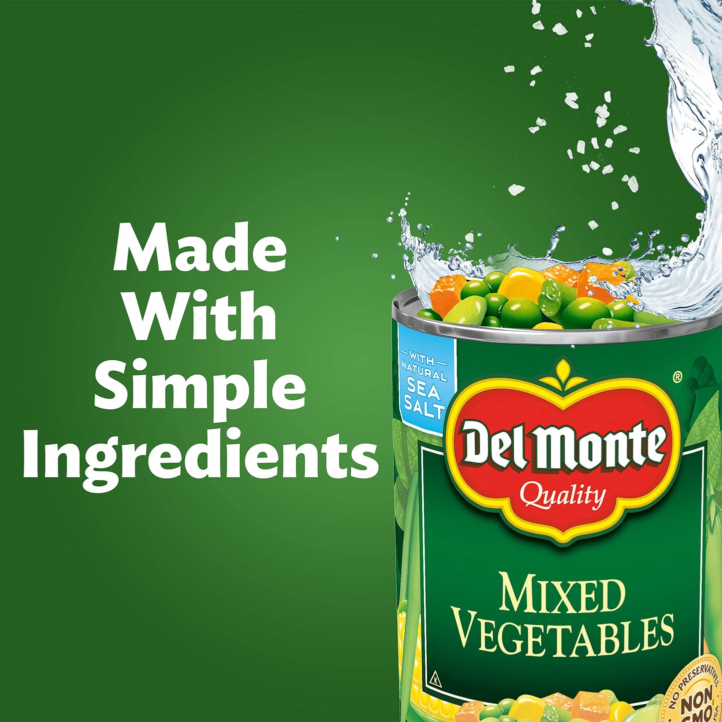 Del Monte, Mixed Vegetables, 14.5oz Can (Pack of 6)