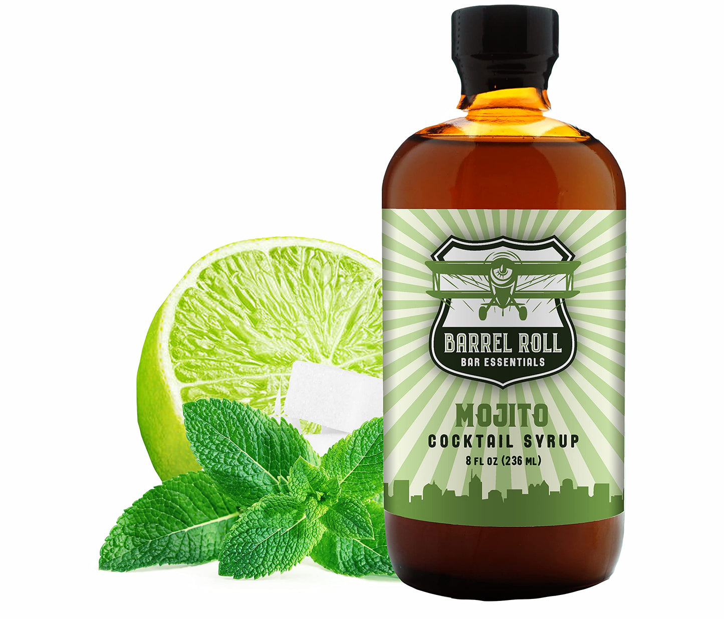 Barrel Roll Bar Essentials Mojito Cocktail Kit - All-Natural Drink Mix - 8 Fl Oz