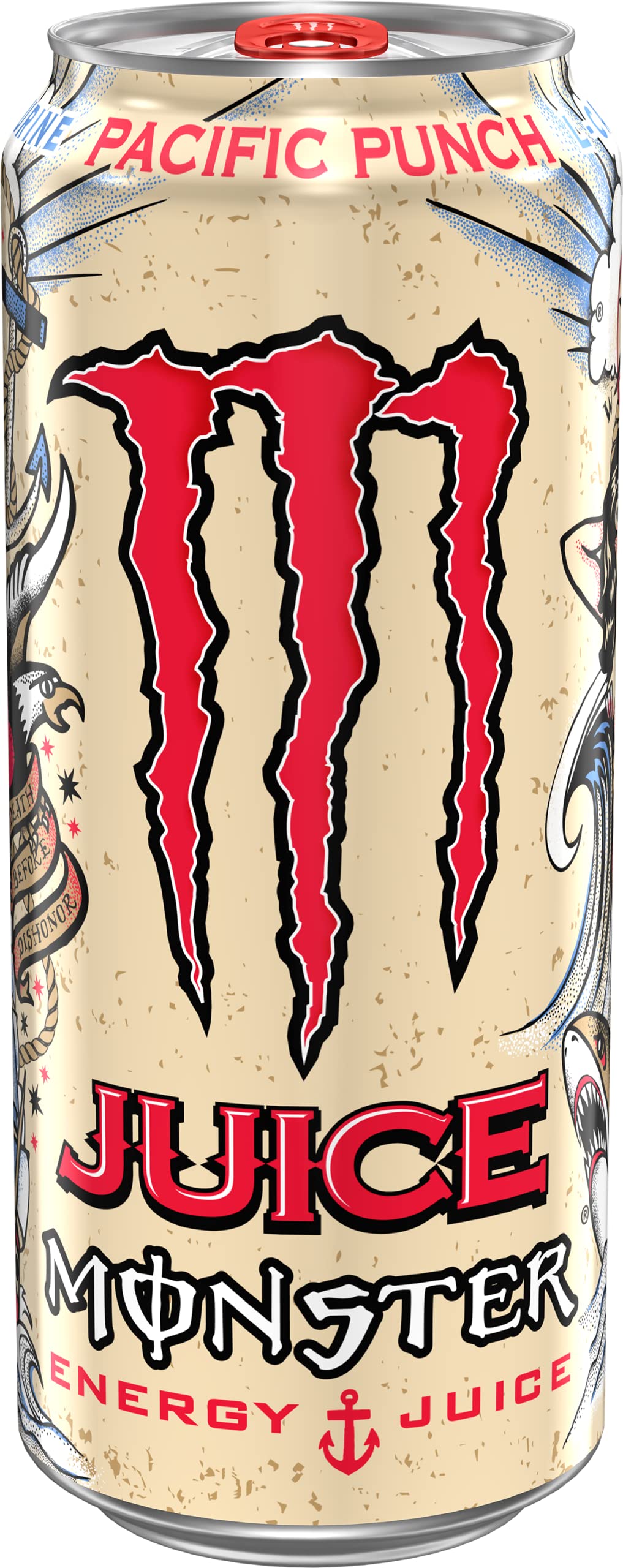 Monster Energy Juice Monster Pacific Punch Energy Drink, 16 Ounce (Pack of 15)
