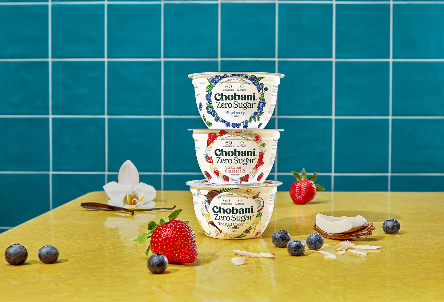Chobani Zero Sugar Vanilla 5.3oz 4-Pack
