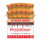 Drizzilicious Mini Rice Cakes Cinnamon Swirl - Rice Crisps, Healthy Snack For Mature-Themeds And Kids, Flavored Rice Cakes, Vegan, Gluten Free, Allergen Free, Only 90 Calories Per Bag - 0.74 Oz (Pack Of 20)