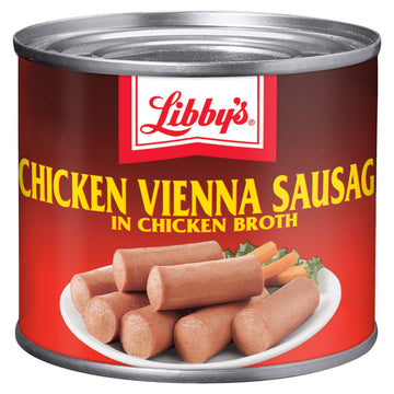 Libby'S Chicken Vienna Sausage In Chicken Broth, Canned Sausage, 4.6 Oz