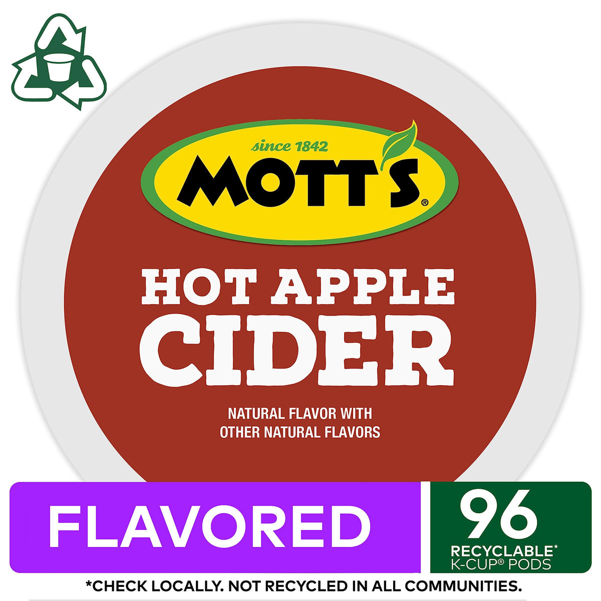 Keurig Motts Apple Cider K-Cup Pods, 96 Count, Coffee Flavor, Single-Serve