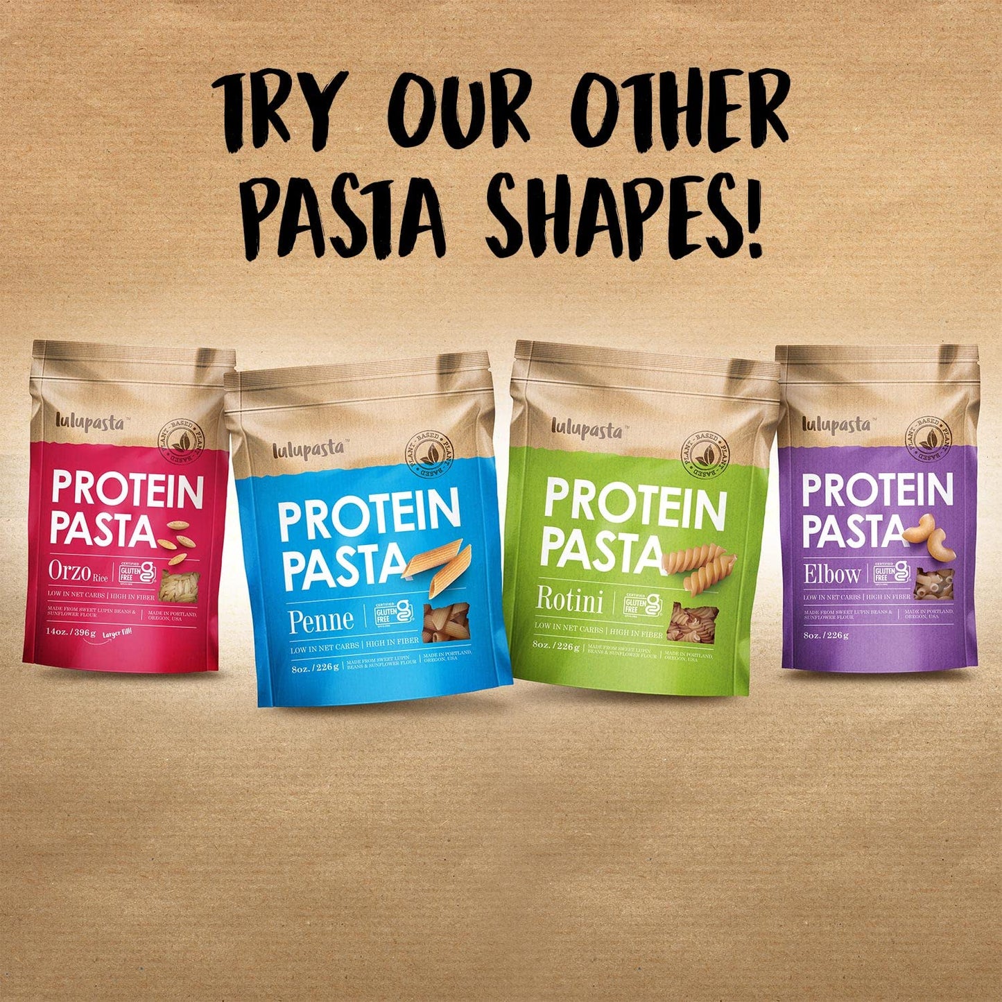 Wholesome Provisions High Protein Pasta, Gluten Free, Keto, 19g Protein, 4g Net Carb, 8 Ounce (Pack of 2)