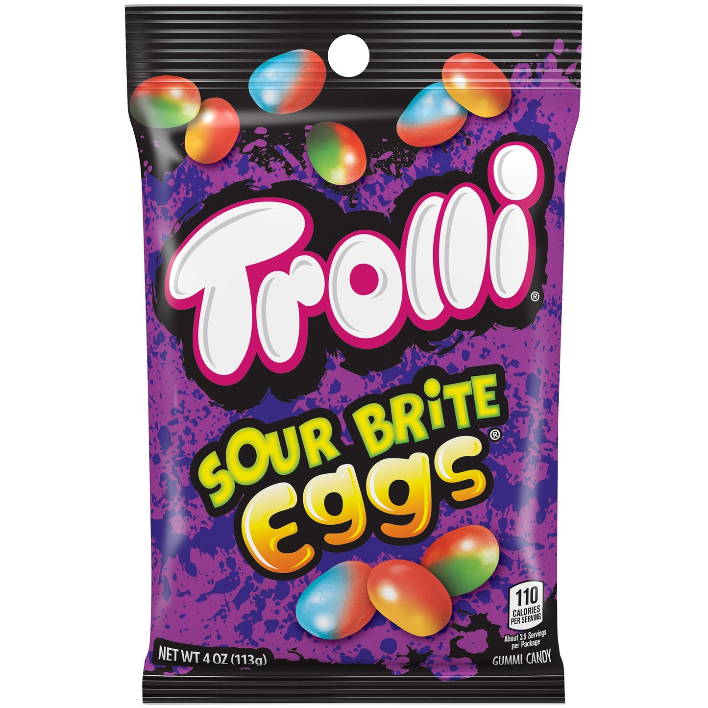 Trolli Sour Brite Eggs Candy, Assorted Flavors, 4 Oz, Model 12088