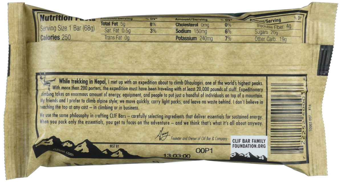 Cliff Bar Clif Bar, Og, Oat Rsn Wlnt, 2.40-Ounce (Pack of 12)