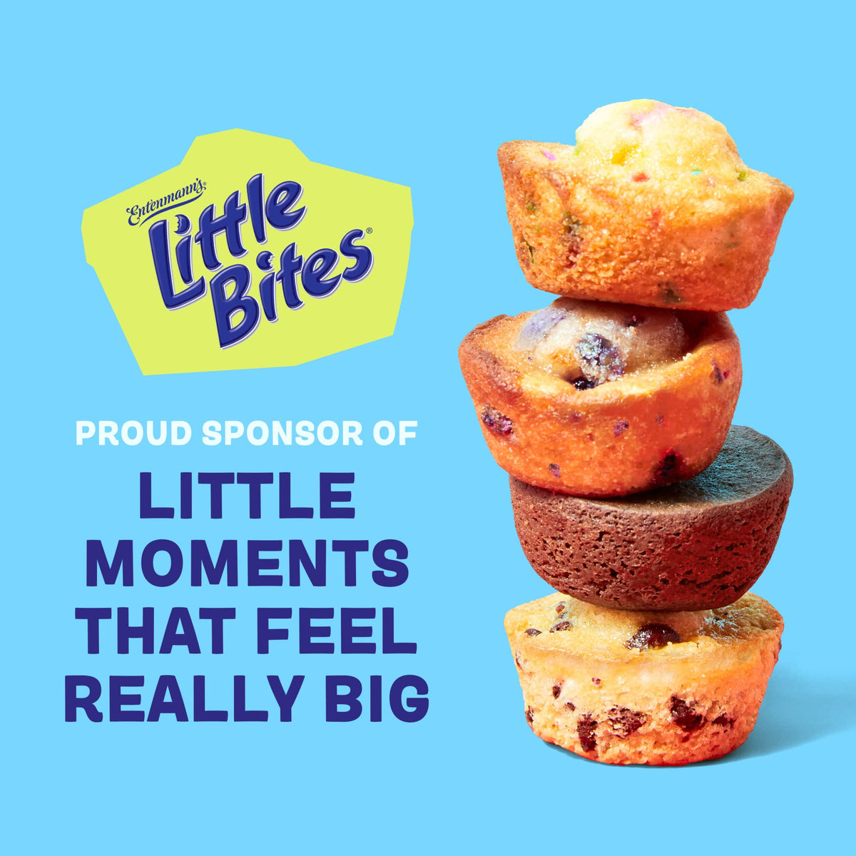 Entenmann'S Little Bites Party Cake Mini Muffins 4 Pack (80 Pouches Total)