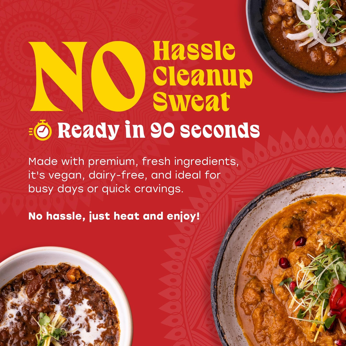 Truly Indian Spiced Lentil & Bean Chili, 10 Ounce, Vegan, Ready to Eat, Traditional Indian Food