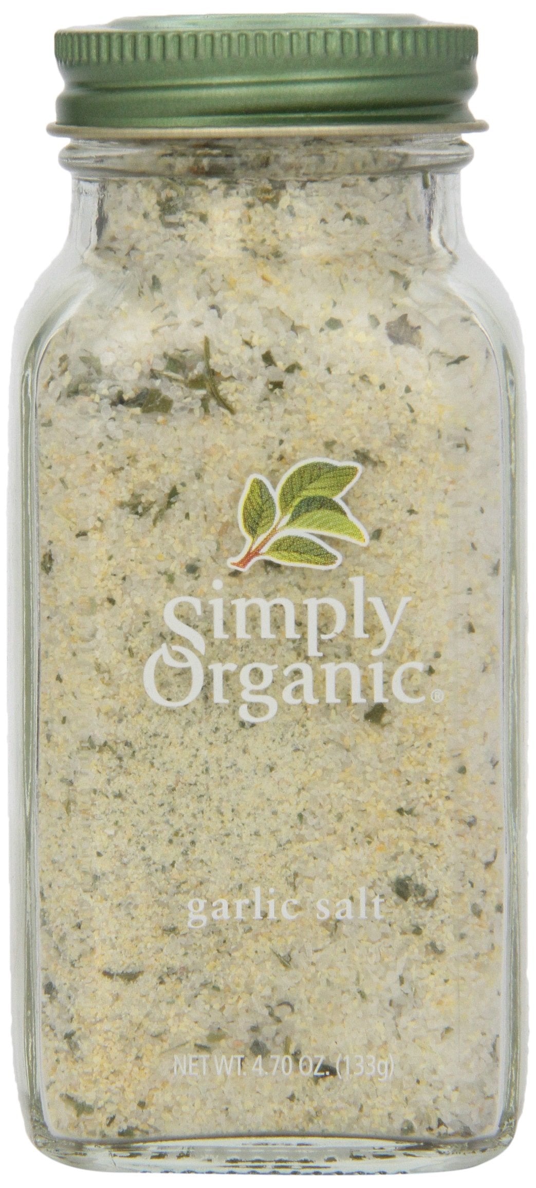 Simply Organic Garlic Salt Certified Organic, 4.7-Ounce Container