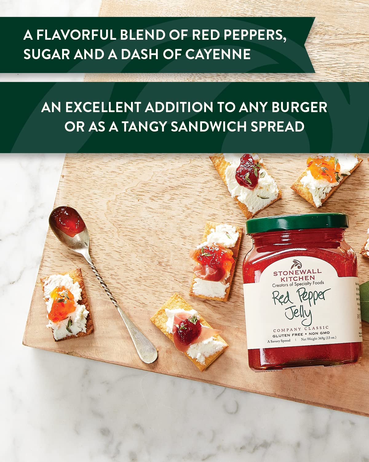Stonewall Kitchen Red Pepper Jelly, 13 Oz. (Pack Of 2)