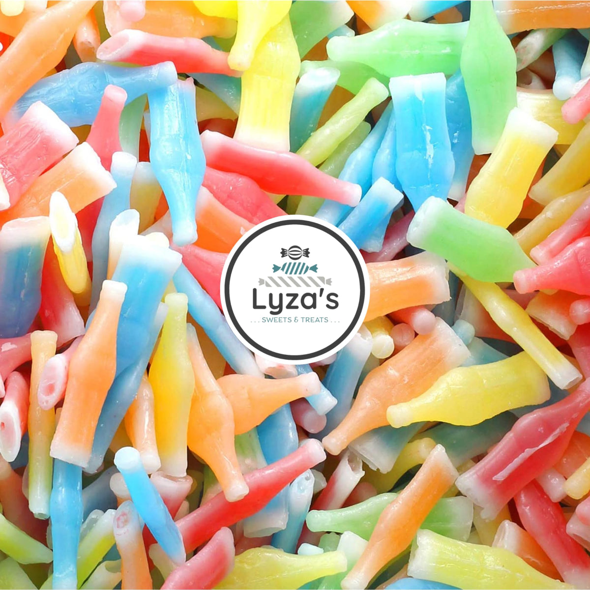 LYZAS SWEETS & TREATS Wax Bottle Candy - 1 LB Retro Nostalgic Candy - 7x11x2 Bulk Bag
