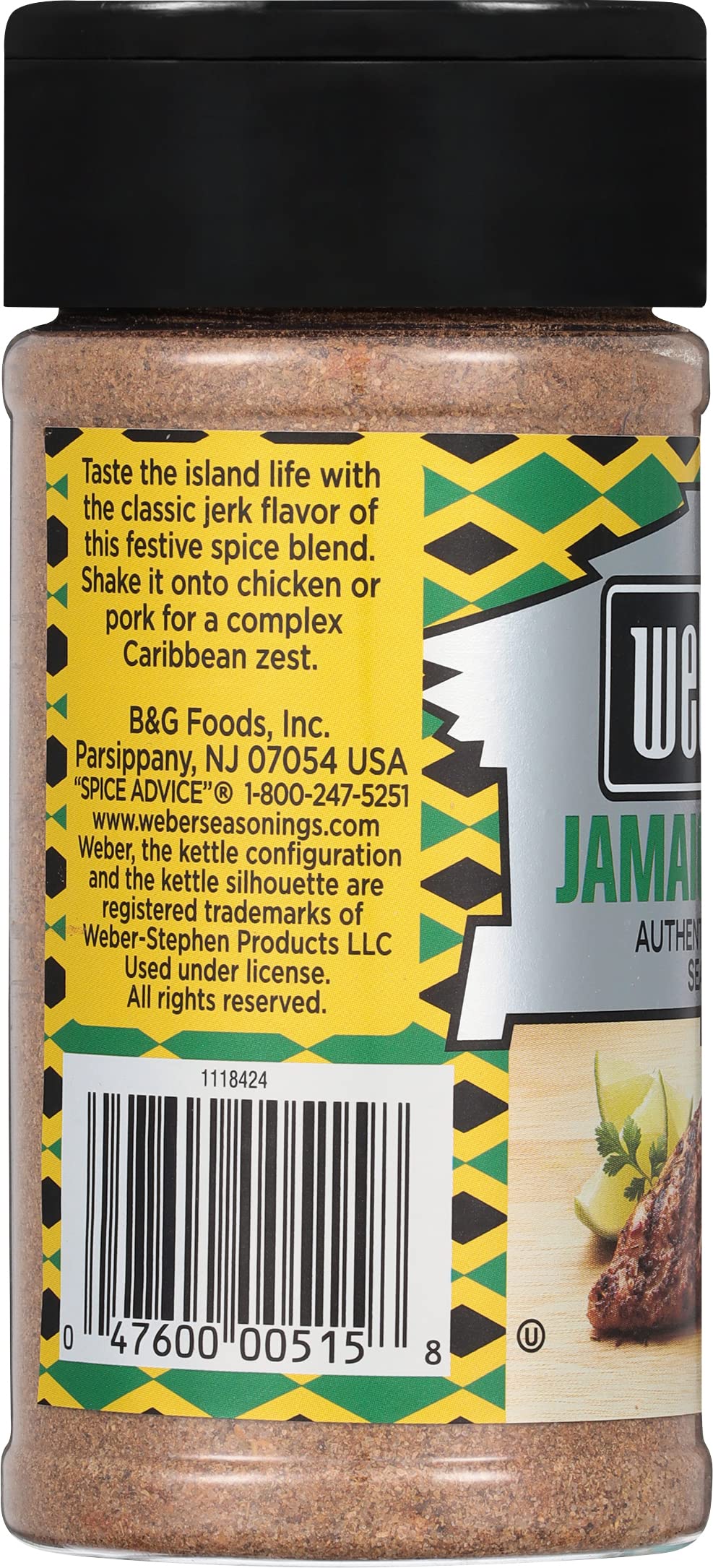 Weber Jamaican Jerk Seasoning, 5.75 Ounce Shaker
