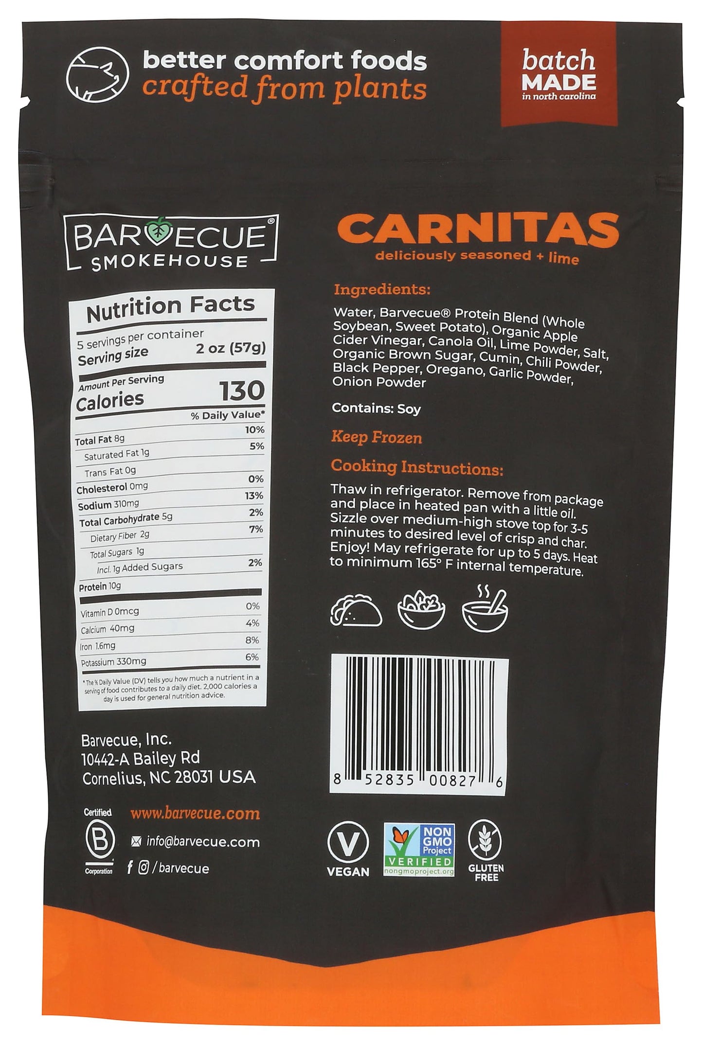 Barvecue Plant Based Carnitas, 10 Oz