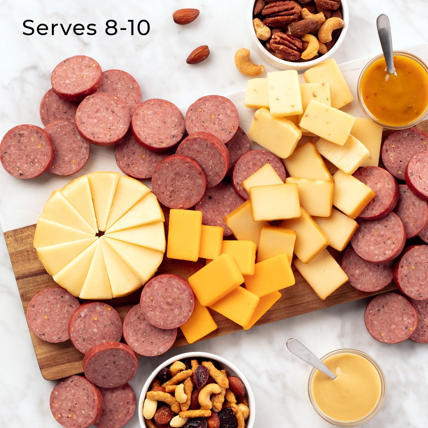 Hickory Farms Signature Beef Meat And Cheese Gift Basket (Large) - Box Set | Charcuterie Board Food | Summer Sausage | Fathers Day | Mothers Day | Easter | Christmas | Holiday | Housewarming | Gourmet | Sympathy | Care Package