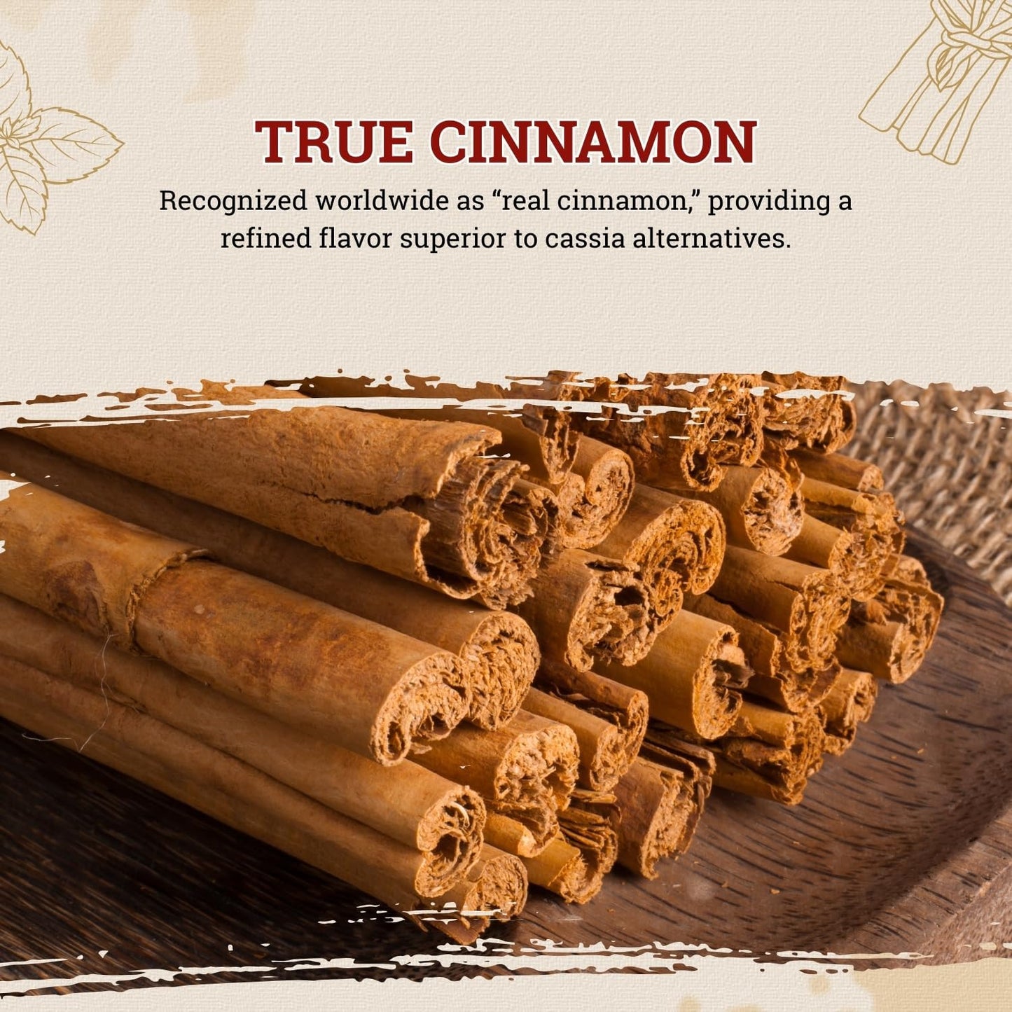 52USA Organic Ceylon Cinnamon Powder  8oz Resealable Bag | True Cinnamon from Sri Lanka  Non-GMO  Gluten-Free  Freshly Ground for Baking  Cooking & Beverages