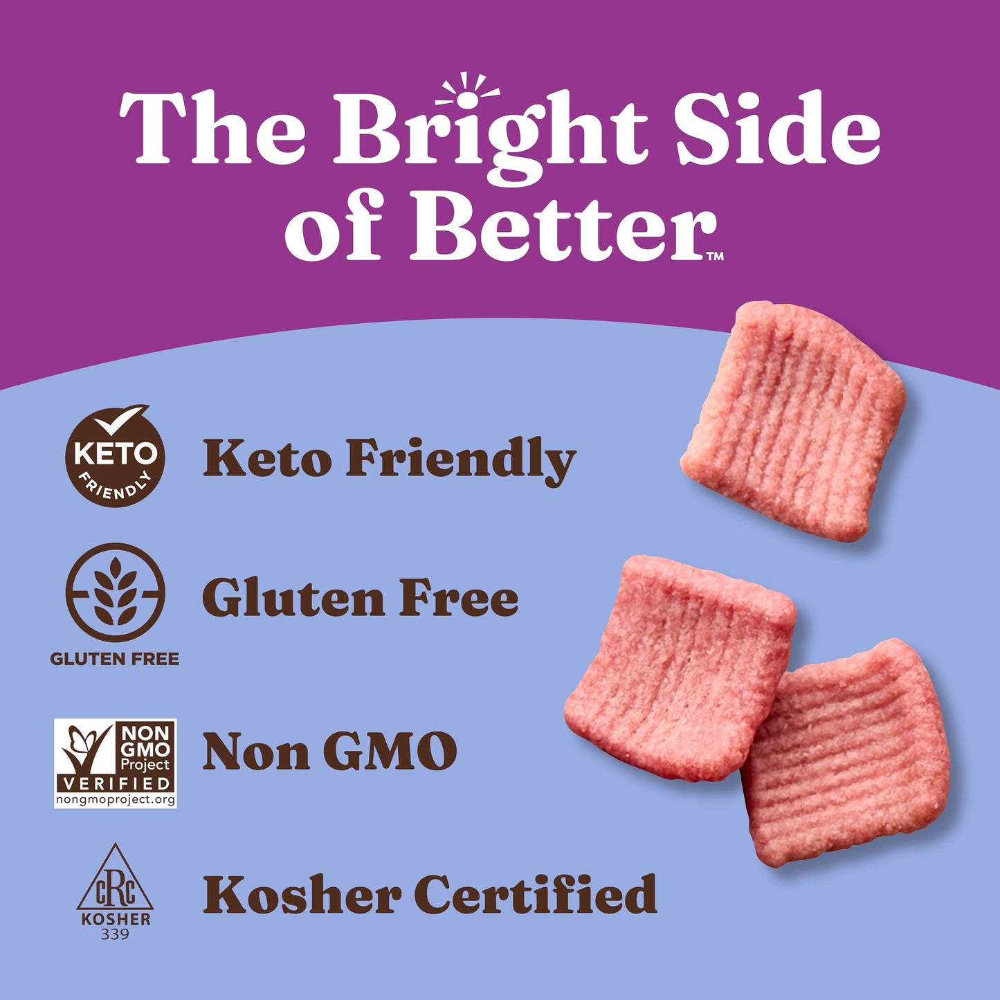 Catalina Crunch High Fiber Cereal 4-Pack, Low Carb, Sugar Free, Gluten Free, Vegan, 8 Ounce, Triple Berry Blast