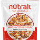 NuTrail Nut Granola Cereal, Vanilla Strawberry, Keto, Gluten Free, 8 oz, No Sugar Added, Model LKGRAN011