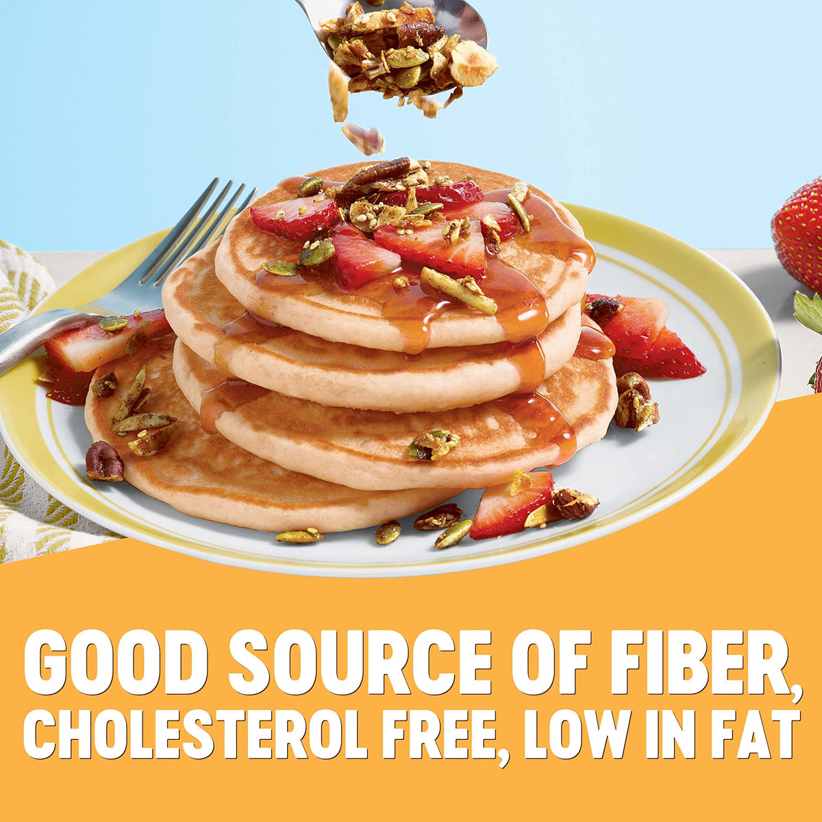 Krusteaz Heart Healthy Buttermilk Pancake Mix, 25.2 Oz (4-Pack)