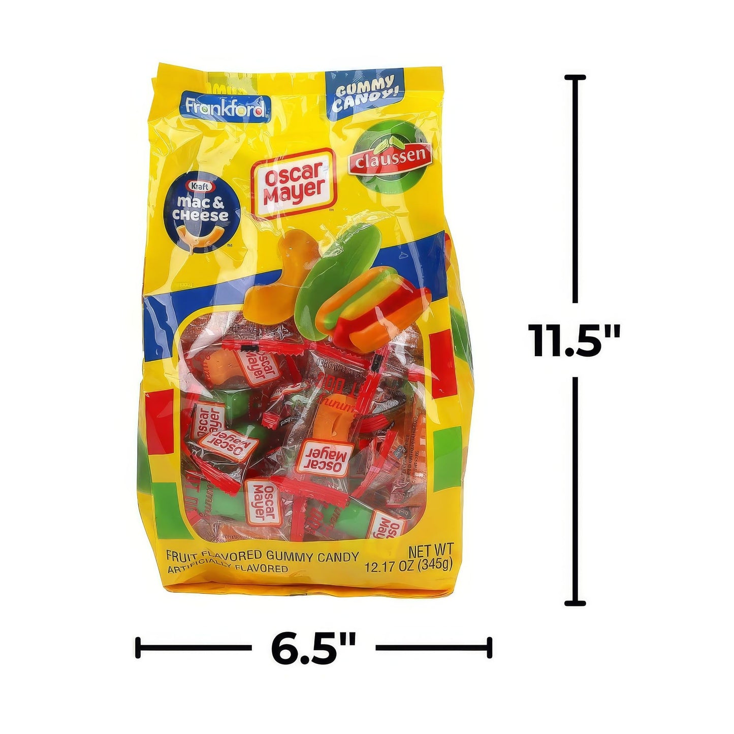 Halloween Gummy Food, Mac And Cheese, Pickle, And Hot Dog Shaped Gummies, Funny Candy Gifts,12.17 Ounces, 40 Pieces