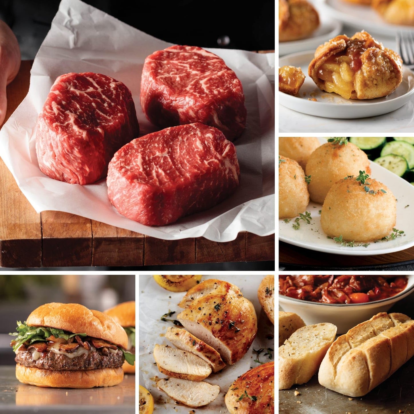 Omaha Steaks Premier Ribeye Steakhouse Gift Bundle (4 Butcher s Cut Ribeyes, 4 PureGround Delmonico Ribeye Burgers, 4 Air-Chill