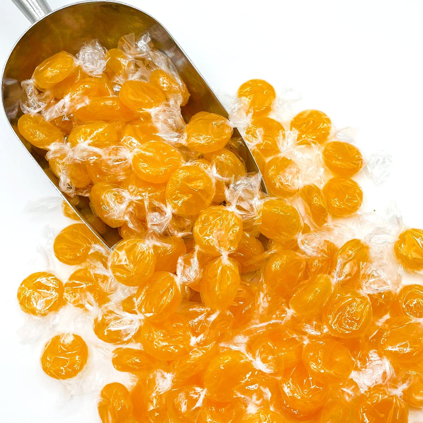 Fusion Sweets Butterscotch Hard Candy - 2LB Bag, Individually Wrapped Yellow Discs, Perfect for Snacks and Parties