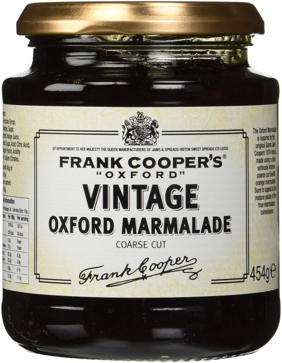 Frank Coopers Vintage Coarse Cut Oxford Marmalade 16 Oz. 454G